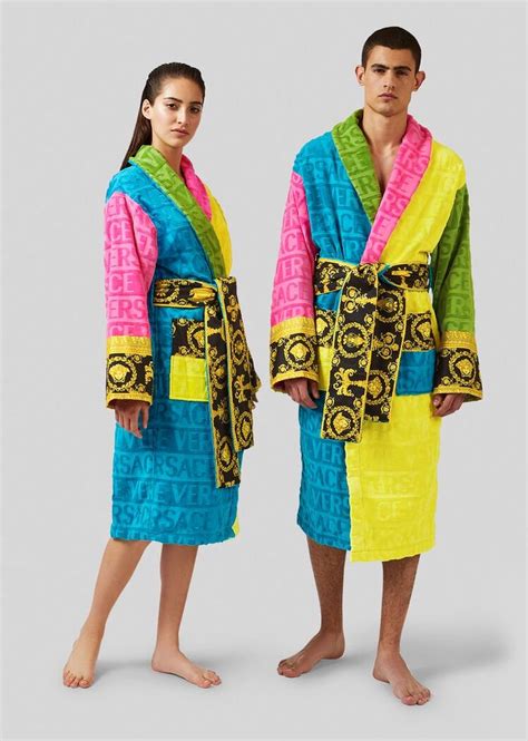 designer robe versace|Versace colorful robe.